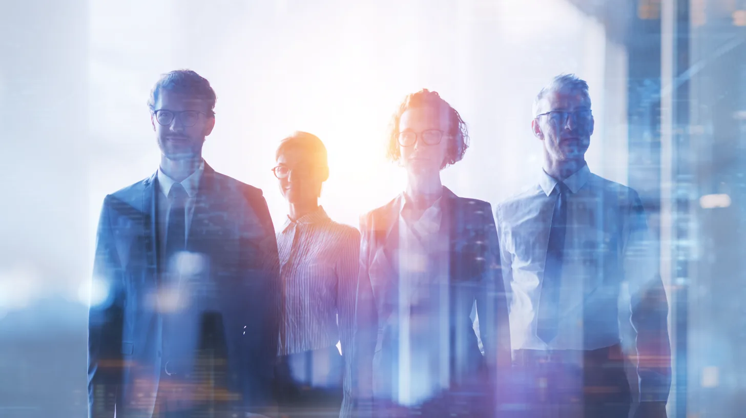 Four Transformativ consultants standing together